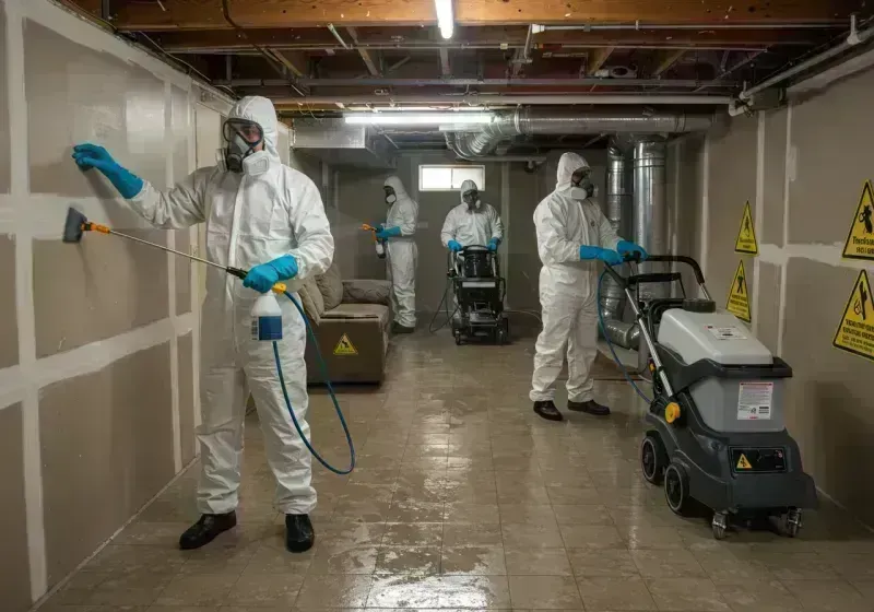 Basement Moisture Removal and Structural Drying process in Powell County, KY